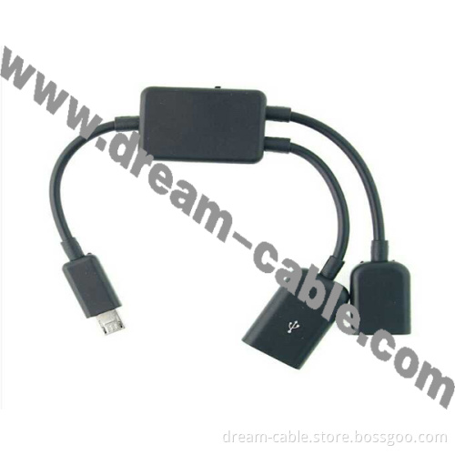 3 Ports Universal Micro USB OTG Hub for Smartphone and Table